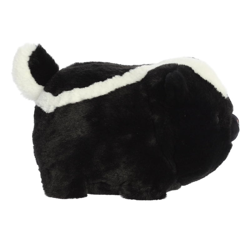 Aurora Adorable Spudsters Scooter Skunk Stuffed Animal - Round Shape Makes for Comforting Cuddles for Kids All Ages and Animal Loving Adults - Black 10 Inches - Image 3