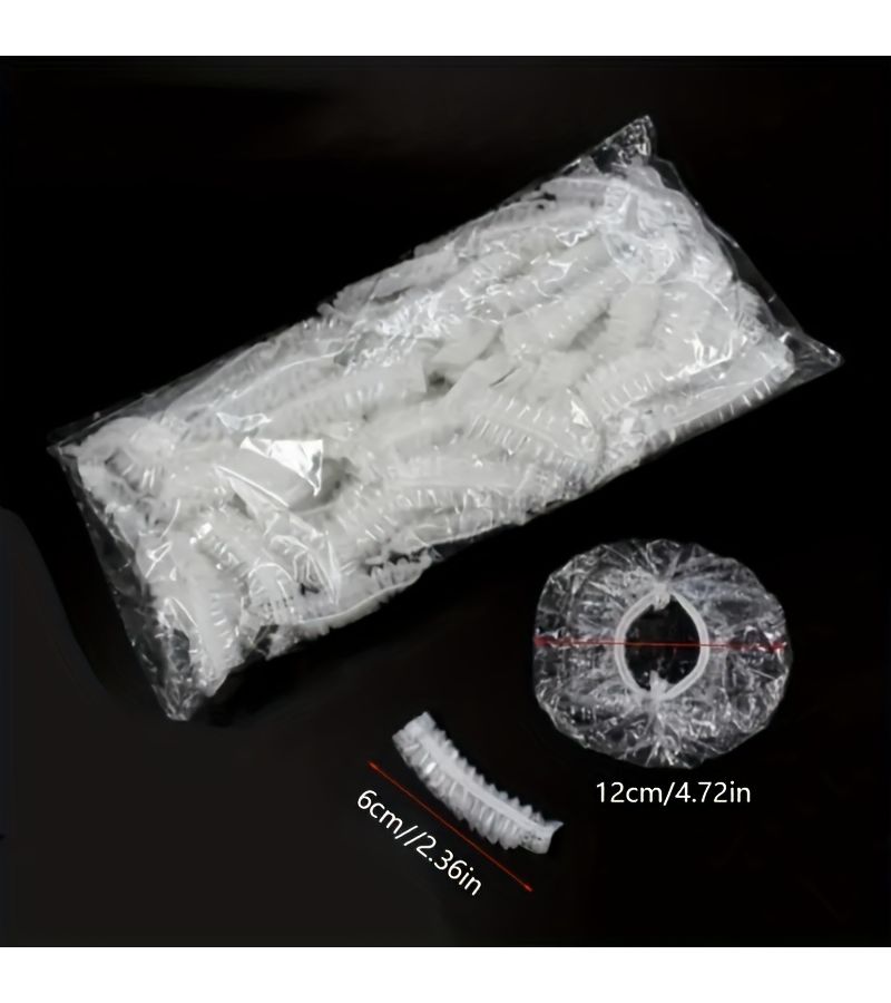 100 Pcs Disposable Clear Plastic Ear Covers For Hair Dyeing Shower Protection Hygienic Single Use Ear Guards For Hairstylists Barbers Clients Durable Comfortable Design - Image 5