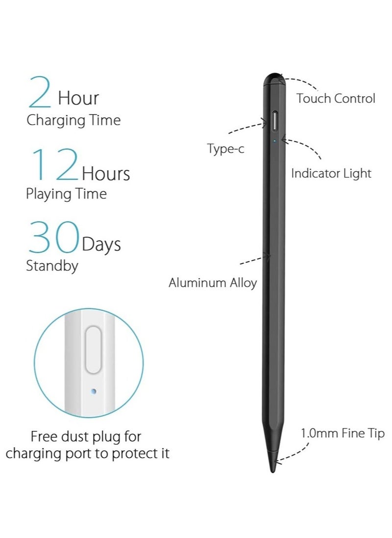 ELTRAZONE 2021 Upgraded Stylus Pen for Touch Screens, Rechargeable Phone Pen for Android & iOS Compatible with iPhone/iPad/Pro/Mini/Other Tables & Smart Phone - Image 4