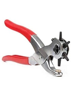 OCTOPUSPRIME OCTOPUSPRIME Leather Belt Hole Punch Plier with Multi Tool Manual Belts Puncher Maker Machine 22 X 15 X 25 cm Red Silver  - Image 3