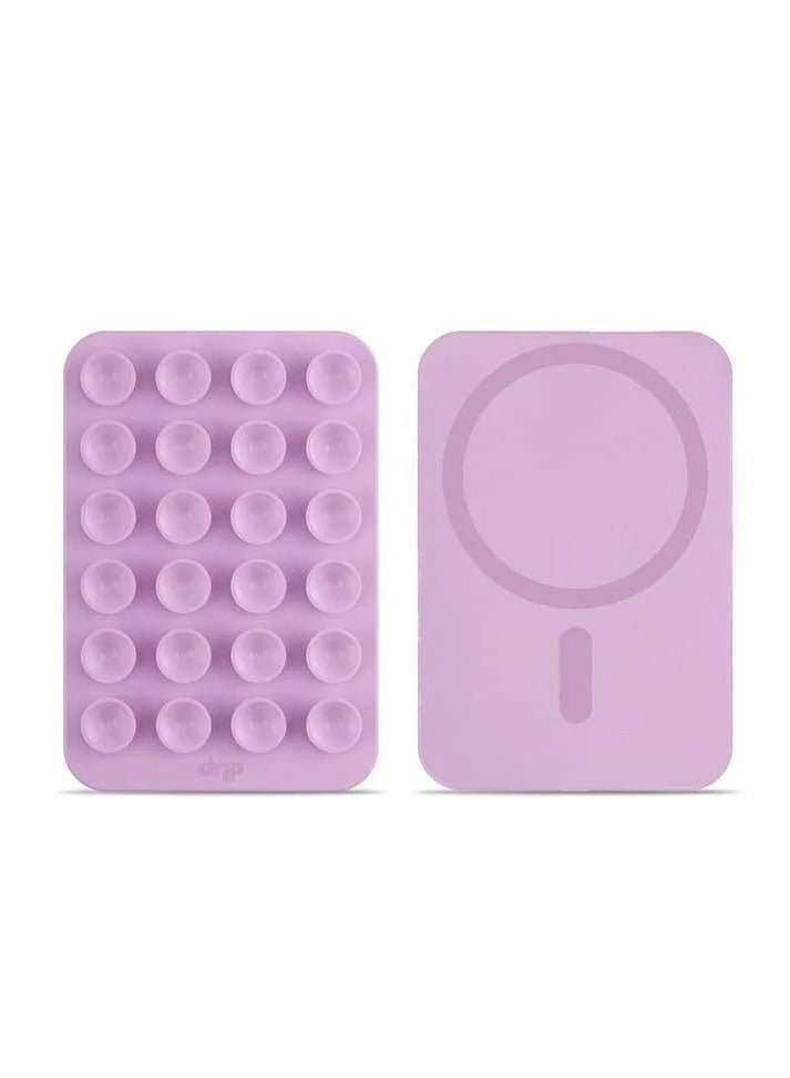 DRIP Magnetic Silicone Drip Surface Adhesive Stand for Mobile Phone-Pink - Image 1