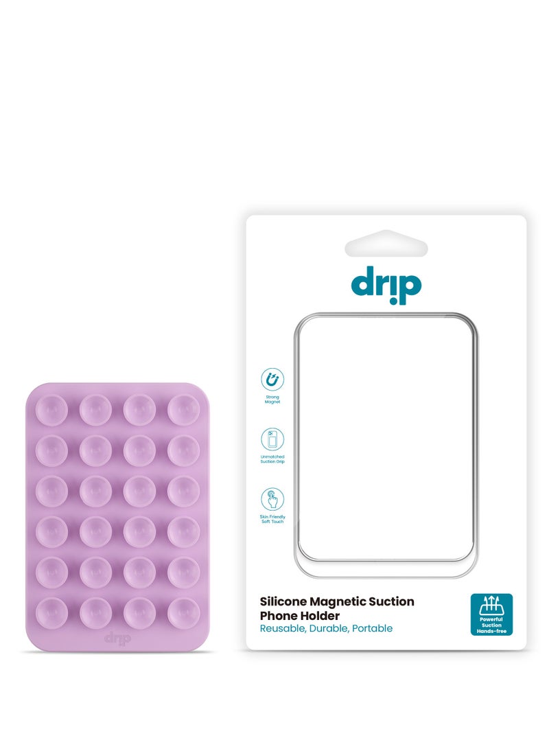 DRIP Magnetic Silicone Drip Surface Adhesive Stand for Mobile Phone-Pink - Image 4