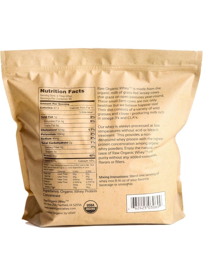 Raw Organic Whey 5LB - USDA Certified Organic Whey Protein Powder - Image 2