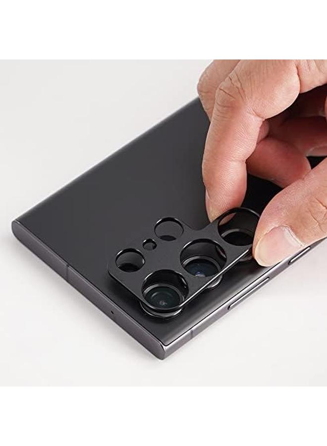 إيروريكس عبوة من قطعتين من واقي الشاشة لهاتف Samsung Galaxy S24 Ultra 5G مقاس 6.8 بوصة، غير مخصص لهاتف Samsung Galaxy S24 5G S24 Plus 5G، زجاج مقسّى بصلابة 9H مع قطعة واحدة من واقي عدسة الكاميرا وقطعة واحدة من غشاء ألياف الكربون الخلفي - Image 5