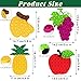 DEARIDAP 4 PCS Fruit Fidget Push Silicone Push Bubble Fidget Sensory Anxiety Relief Squeeze Objects for Adults Classroom Party Favor Apple Banana Grape Pineapple - Image 4