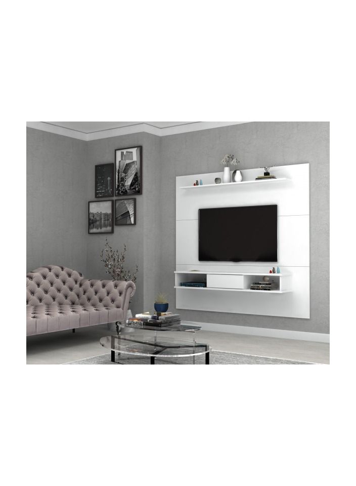 sahaba طاولة تلفزيون سلينا موديل ابيض - Image 1