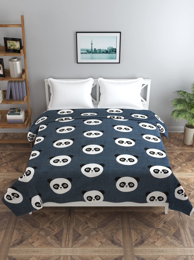 MORADO Glace Cotton Single Bed Quilt Cover/Duvet Cover/Rajai Cover/Blanket Cover with Zipper (Sky Bus, 60x90 inches) - Image 3