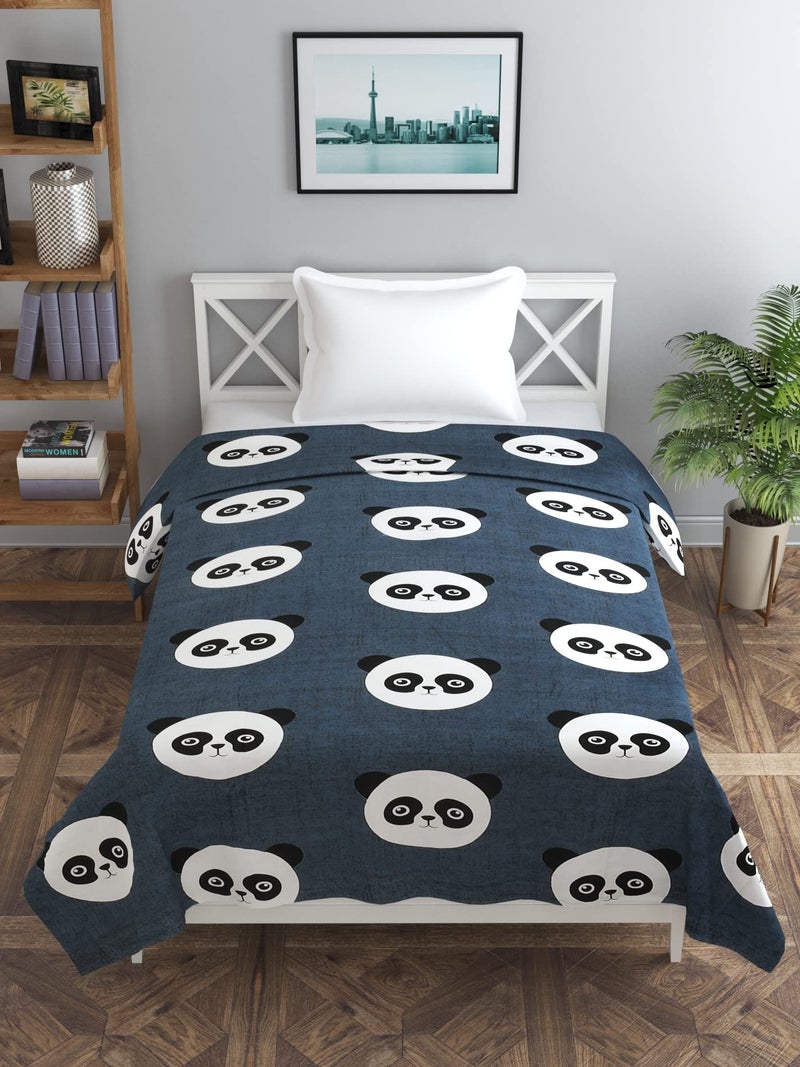 MORADO Glace Cotton Single Bed Quilt Cover/Duvet Cover/Rajai Cover/Blanket Cover with Zipper (Sky Bus, 60x90 inches) - Image 2