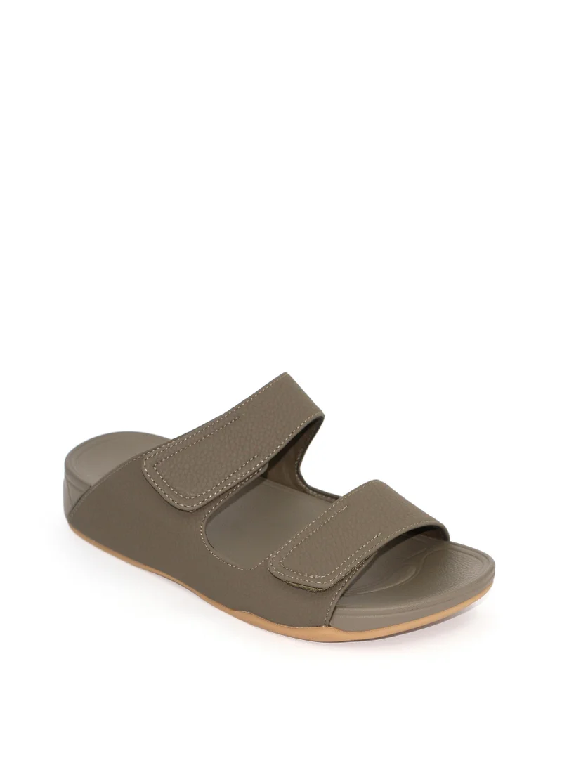 Geoomnii Azriel1 Traditional Arabic Sandals for Boys – Comfortable Slip-On Style for Everyday Wear -Olive