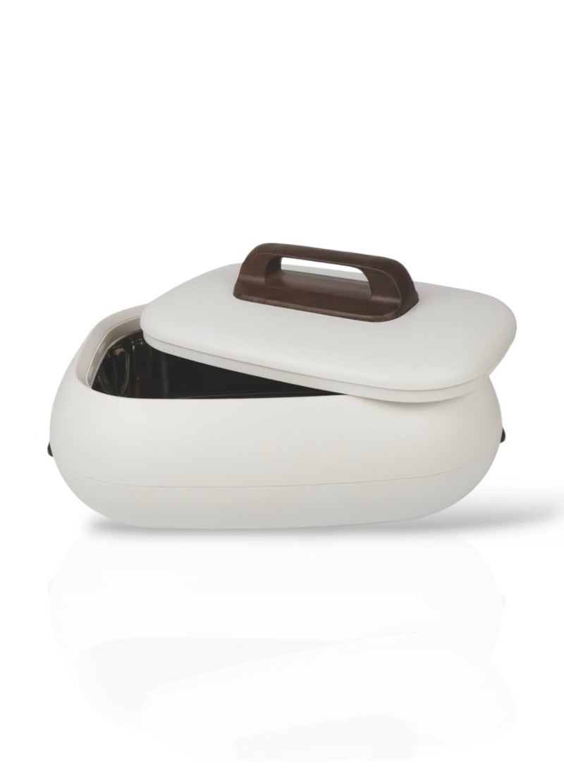 Raz Premium Insulated Hot Pot Casserole – Double Wall Thermal Food Warmer with Stainless Steel Inner & Soft-Touch Body – Elegant Serving for Rice, Curry & Majlis Dining - Image 5