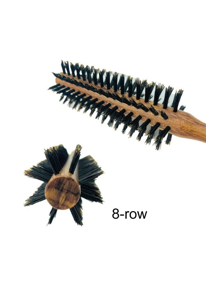 Terra Distribution Natural Boar Bristle Round Brush [ Made In Japan ] Olive Oil Blended Bristles As Beauty Essence [ Boar Hair Brush ] (Round Brush (M))  - Image 5