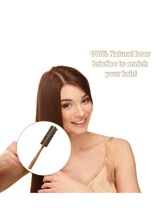 Terra Distribution Natural Boar Bristle Round Brush [ Made In Japan ] Olive Oil Blended Bristles As Beauty Essence [ Boar Hair Brush ] (Round Brush (M))  - Image 4