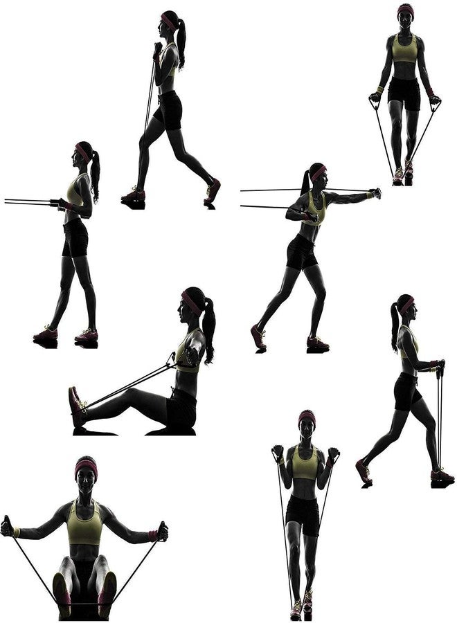 Wlofin Heavy Duty Resistance Bands with Handles, Standard Length, for Full Body Workouts at Home - Image 3