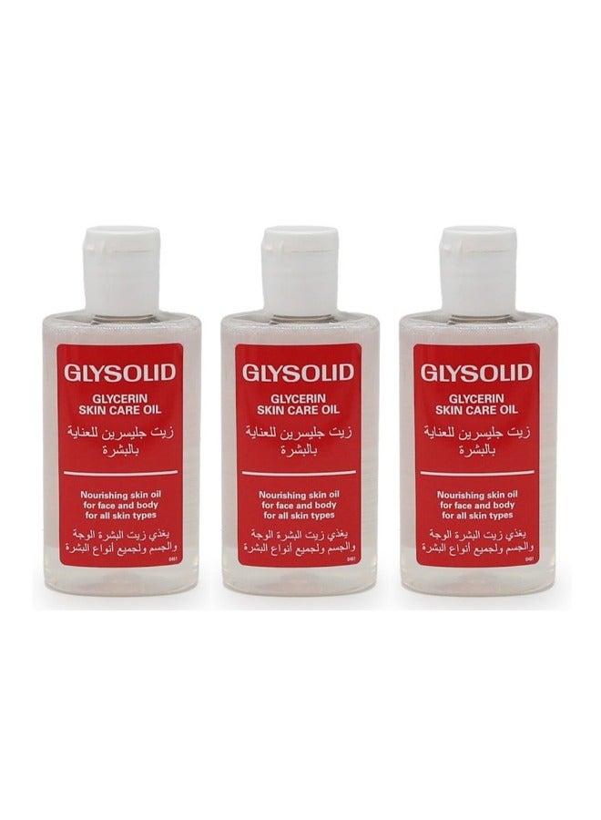 GLYSOLID 3 Pcs Glycerin Skin Care Oil 100ml - Image 1