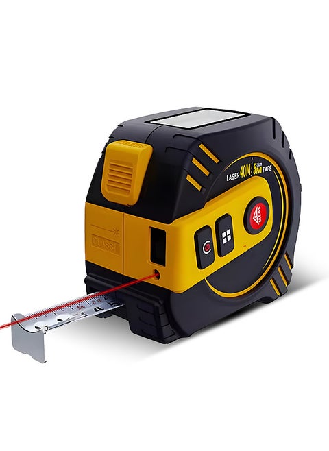 2 in 1 Digital Tape Measure with 130ft/40m Laser Distance Meter and 16ft/5m Retractable AutoLock Measuring Tape