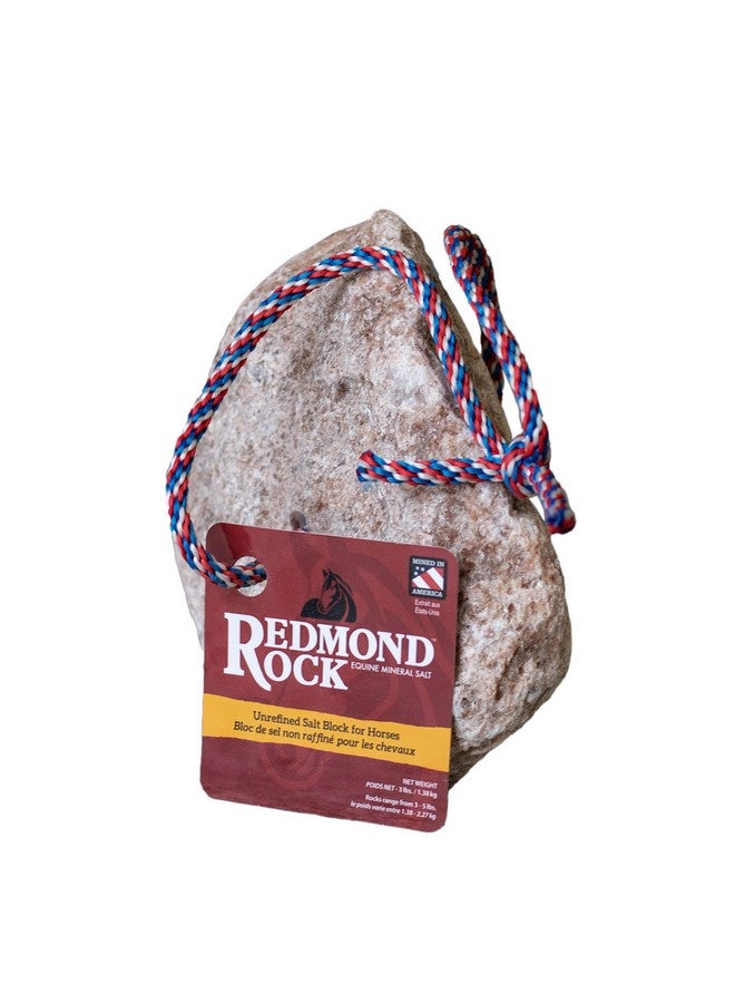 REDMOND - Rock on a Rope Unrefined Salt Rock for Horses; 3 to 5 lbs- … - Image 2
