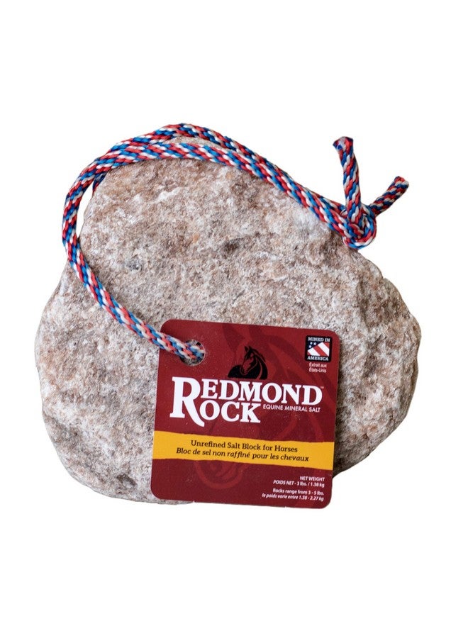 REDMOND - Rock on a Rope Unrefined Salt Rock for Horses; 3 to 5 lbs- … - Image 1