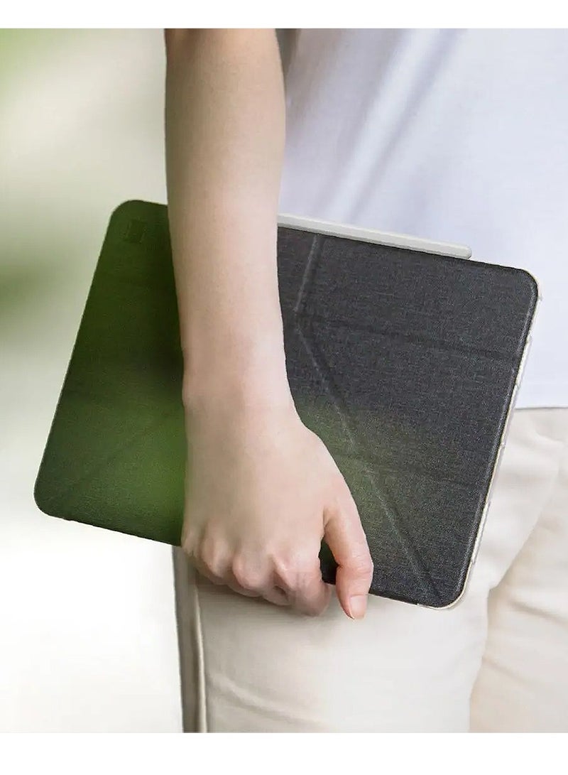 Uniq iPad Air 10.9 Inches (2020) Cover, UNIQ Antimicrobial Case Yorker Kanvas - Osbidian Knit Black Black - Image 5