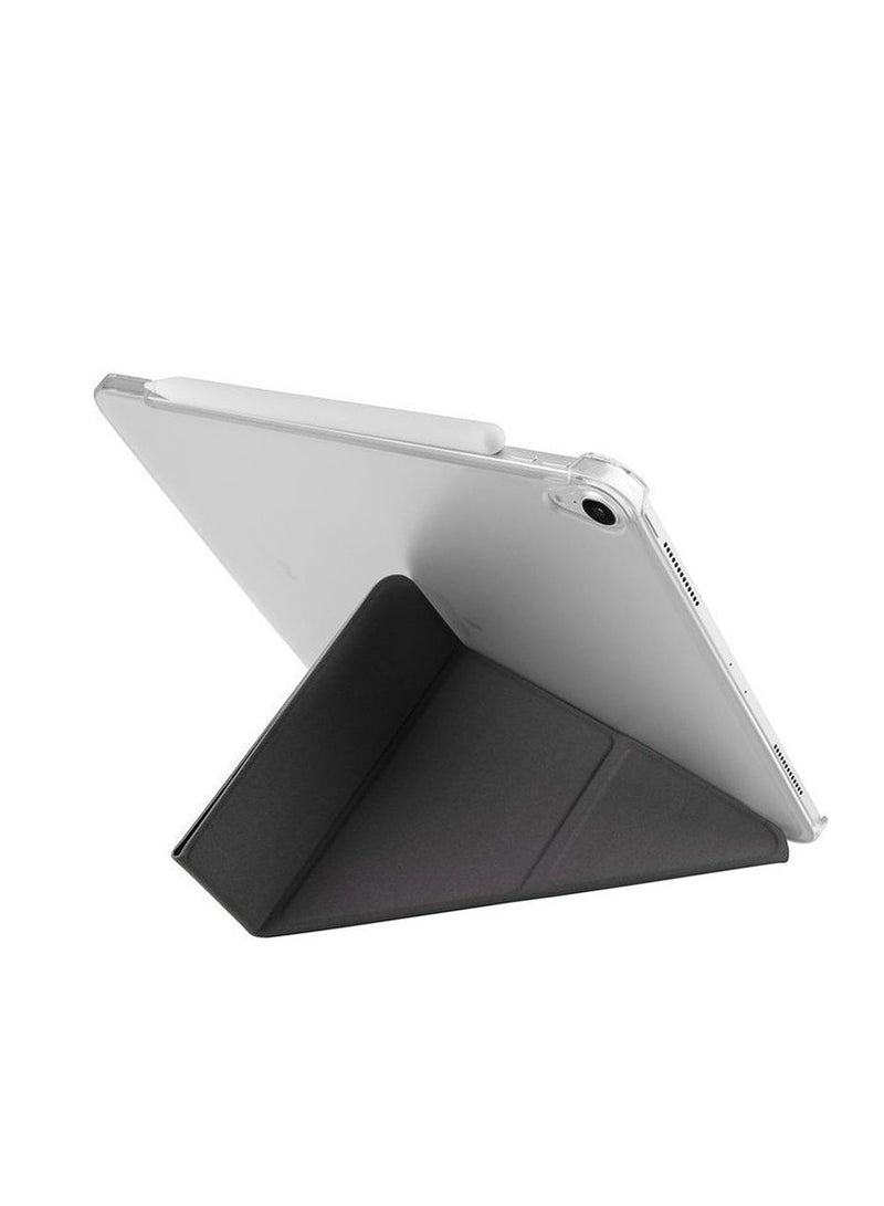 Uniq iPad Air 10.9 Inches (2020) Cover, UNIQ Antimicrobial Case Yorker Kanvas - Osbidian Knit Black Black - Image 2