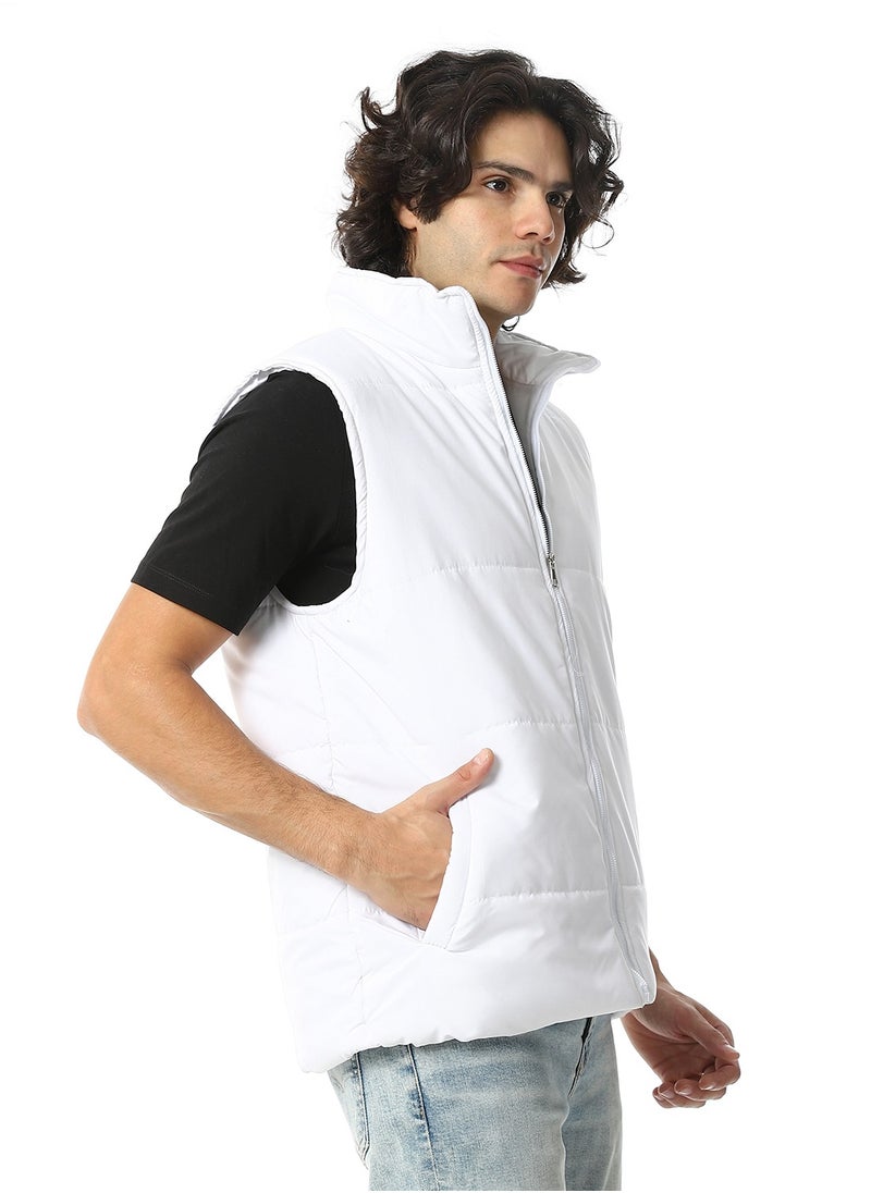 Andora Basic Turtle Neck Bomber Vest  - Image 2
