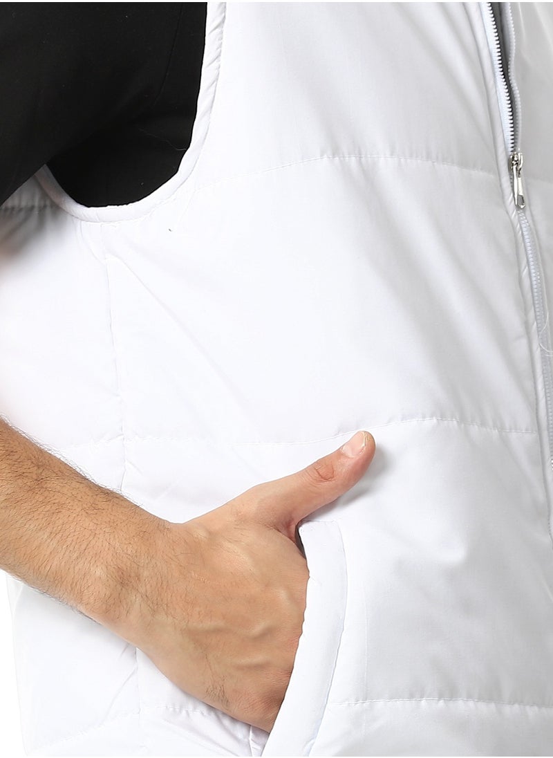 Andora Basic Turtle Neck Bomber Vest  - Image 5