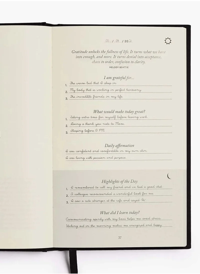 أنتلجينت_تشينج Intelligent Change Five Minute Journal - Black