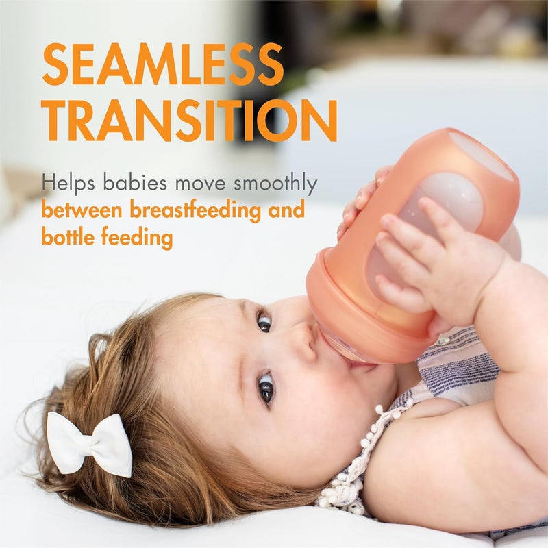 BOON زجاجة بون نورش كيرف السيليكون للأطفال - 3 قطع - Image 3