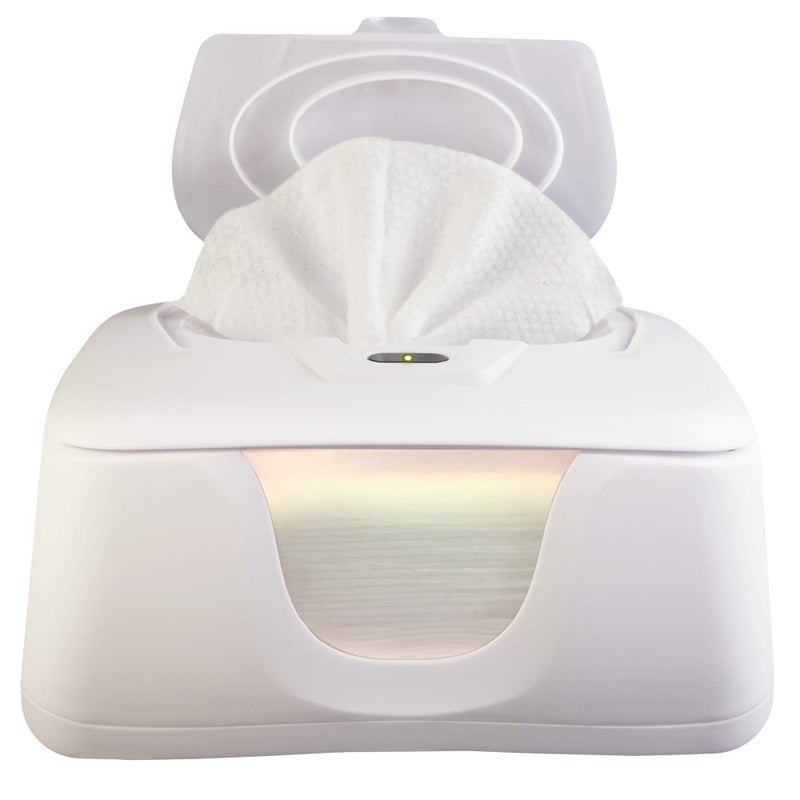 GO GO PURE GOGO Pure Baby Wet Wipe Warmer and Wet Wipe Dispenser, Advanced Features - 4 Bright Auto Off LED Ample Lights for Nighttime Changes, Dual Heat for Baby's Comfort, Improved Design and Only at Amazon - Image 1