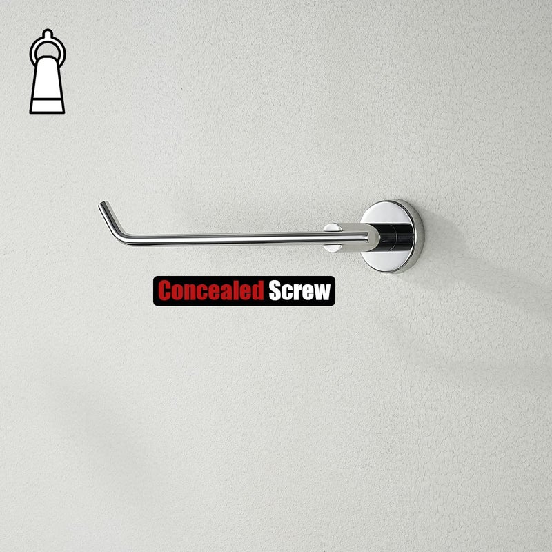 JQK JQK Chrome Hand Towel Bar  Stainless Steel Towel Ring for Bathroom  9 Inch Necklace Holder Matte Black Wall Mount Left Hand  TR101-CH  - Image 4
