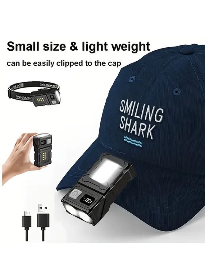 Black Rechargeable RGB EDC Flashlight 1500 Lumens Magnetic Keychain For Camping - Image 5