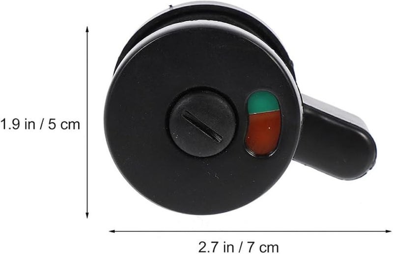 3 قطع أقفال أبواب الحمام من الفولاذ المقاوم للصدأ مع مؤشر شاغر/مشغول للمراحيض العامة - Image 3