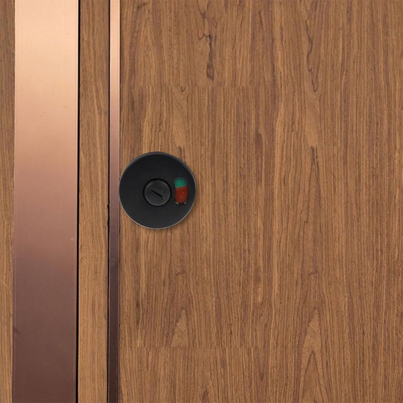 3 قطع أقفال أبواب الحمام من الفولاذ المقاوم للصدأ مع مؤشر شاغر/مشغول للمراحيض العامة - Image 5