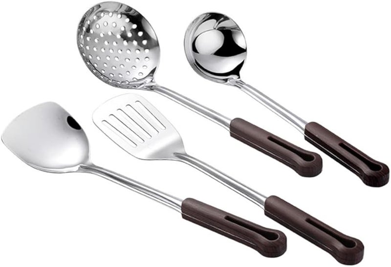 Unomor 304 Stainless Steel Long Handled Spoon Colander Strainer Non Stick Kitchen Gadget - Image 5