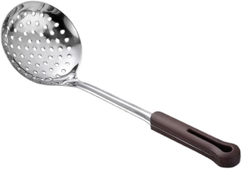 Unomor 304 Stainless Steel Long Handled Spoon Colander Strainer Non Stick Kitchen Gadget - Image 2