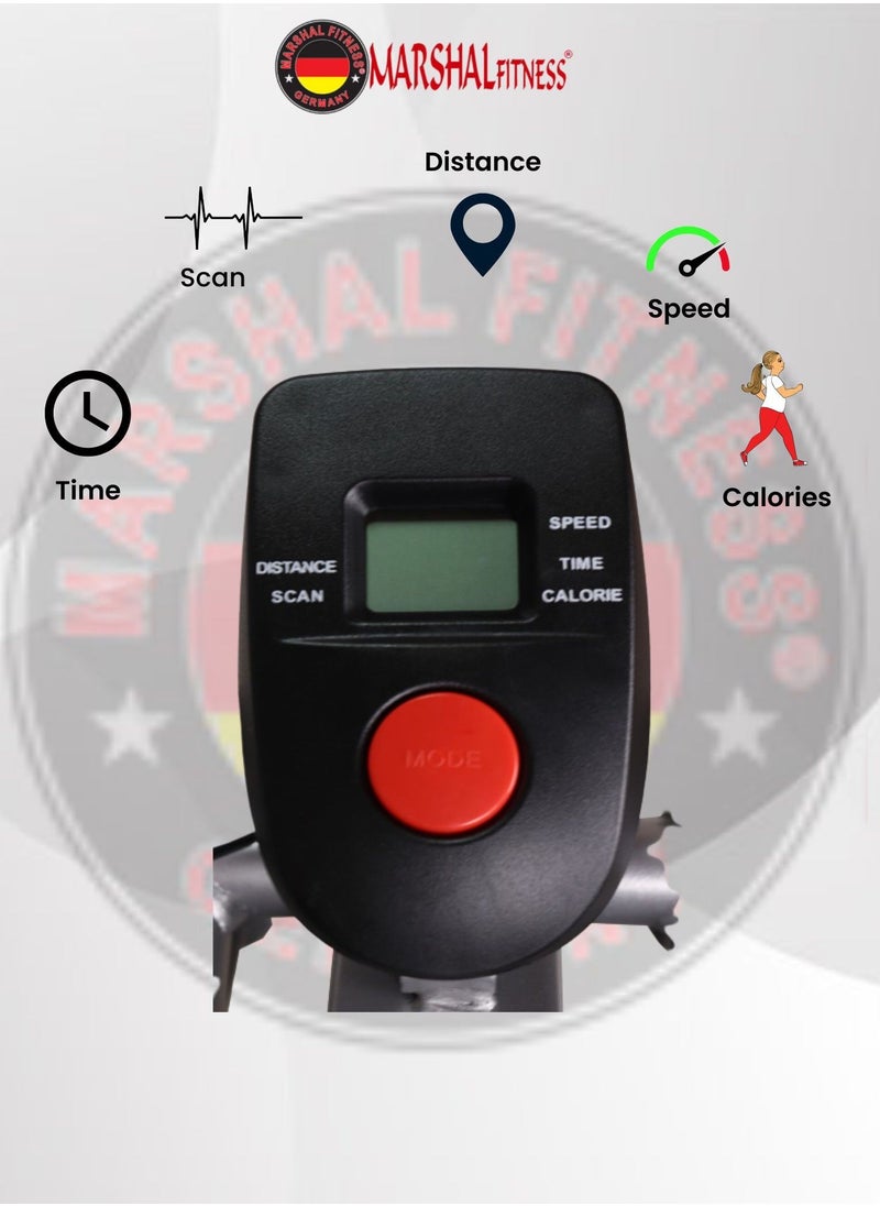 Marshal Fitness - 4 In 1 Multifunction Elliptical Cross Trainer Orbitrac For Home Use Exercise Bike BX-32GT - Image 1