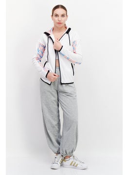 Spider-Man Women Allover Print Long Sleeve Hoodie, White  - Image 3