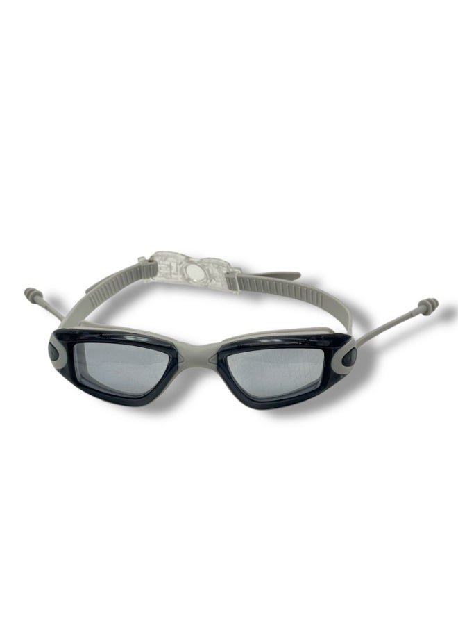 QSHOP ® Swimming Goggles with Back Closure for Expandable Fit + Comfortable Earplugs - Anti-fog and Water-Resistant Swimming Goggles for Kids and Adults for Workouts and Water Trips  - Image 3