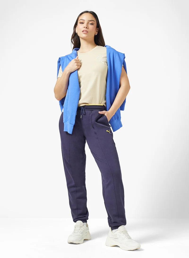 PUMA pebble path Essential Logo Script T-Shirt for Women | Best Price UAE