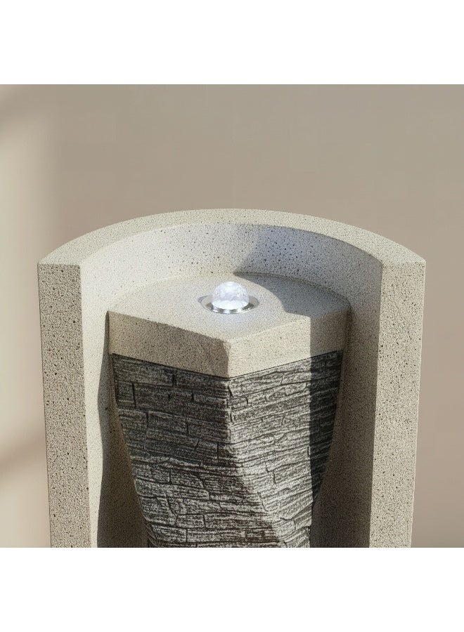 Home Box LED Outdoor Abstract Fountain - Gray - Image 4