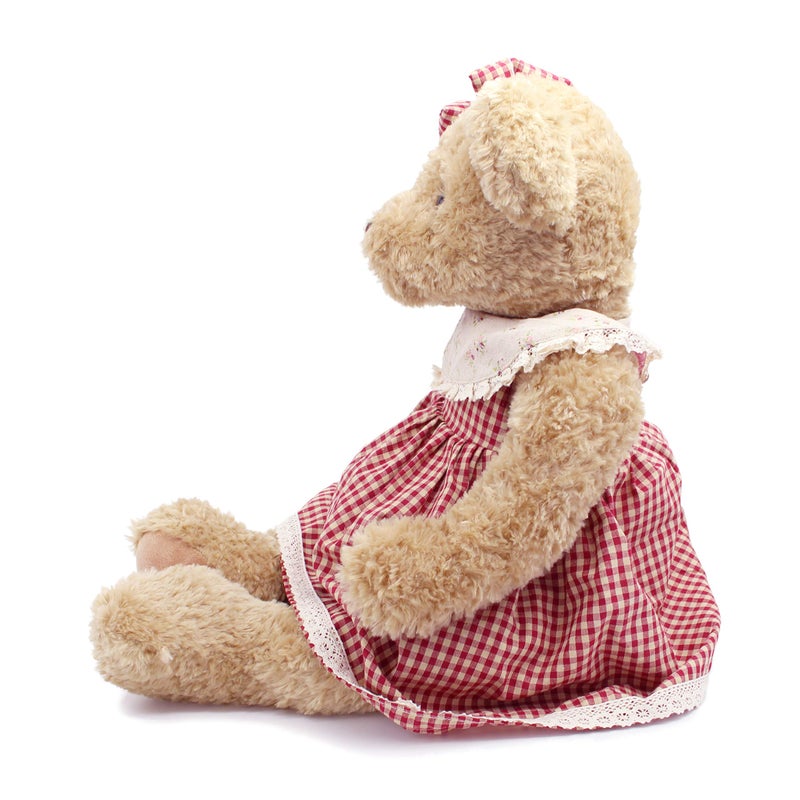 oits cute oitscute Big Baby Teddy Bear with Cloth Cute Stuffed Animal Soft Plush Toy 25" (BigRed&Brown) - Image 4