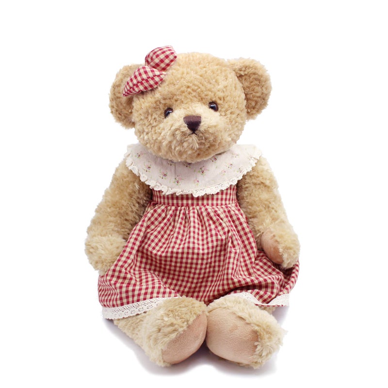 oits cute oitscute Big Baby Teddy Bear with Cloth Cute Stuffed Animal Soft Plush Toy 25" (BigRed&Brown) - Image 3