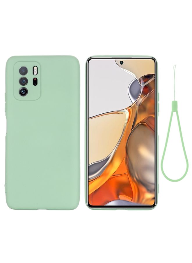 HuHa Case Cover For Xiaomi Redmi Note 10 Pro 5G CN Version / Poco X3 GT 5G Solid Color Liquid Silicone Dropproof Full Coverage Protective Case Green
