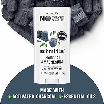 Schmidt's Schmidts Natural Deodorant Charcoal Magnesium 265 Oz - Image 3