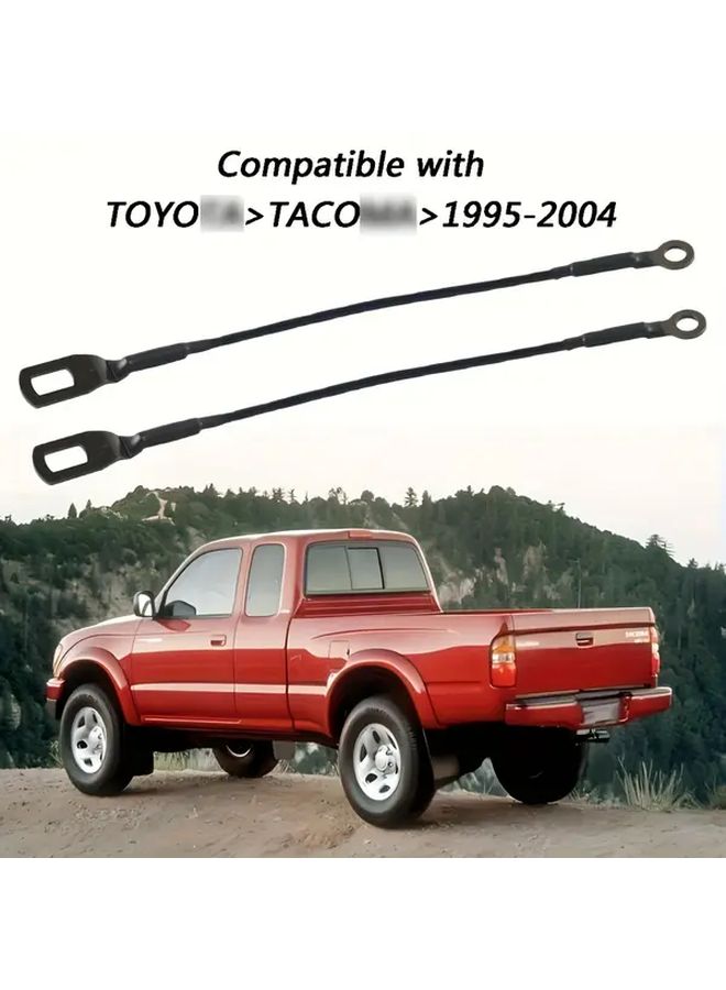 طقم استبدال كابل البوابة الخلفية السوداء لشاحنة 1995-2003 لدعم رفع الباب وسحبه يسار يمين - Image 1