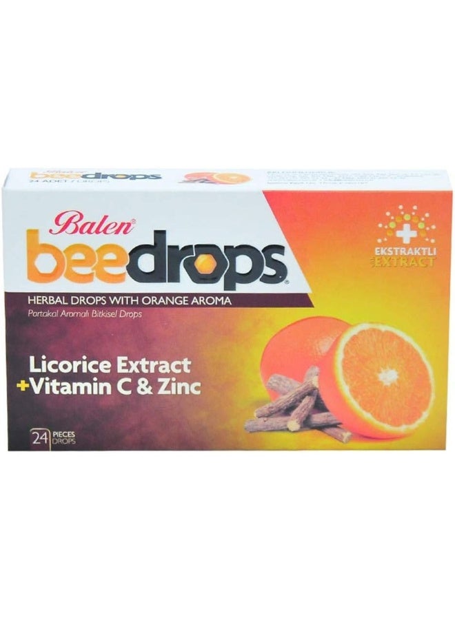 Balen Beedrops Licorice/Orange Flavored lozenges - Image 2