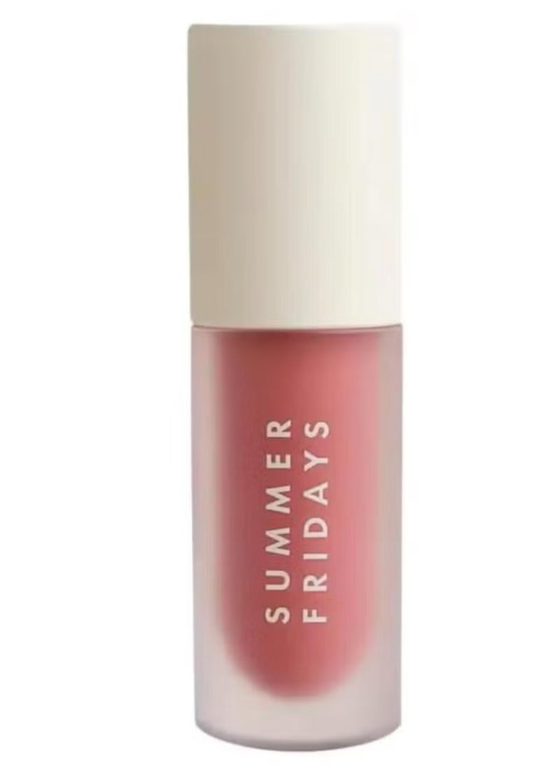 SUMMER FRIDAYS Dream Lip Oil for Moisturizing Sheer Coverage, High-Shine Tint, and Deep Hydration - Blush Dreams (4.5ml)  - Image 1
