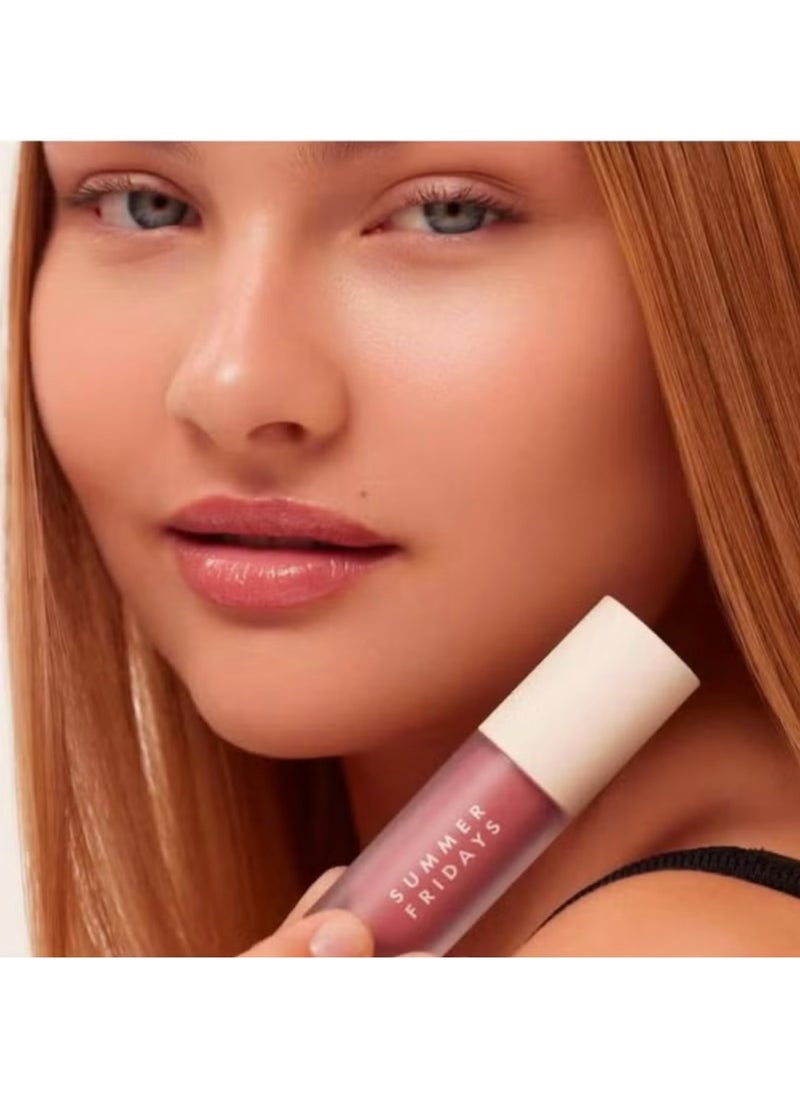 SUMMER FRIDAYS Dream Lip Oil for Moisturizing Sheer Coverage, High-Shine Tint, and Deep Hydration - Blush Dreams (4.5ml)  - Image 3