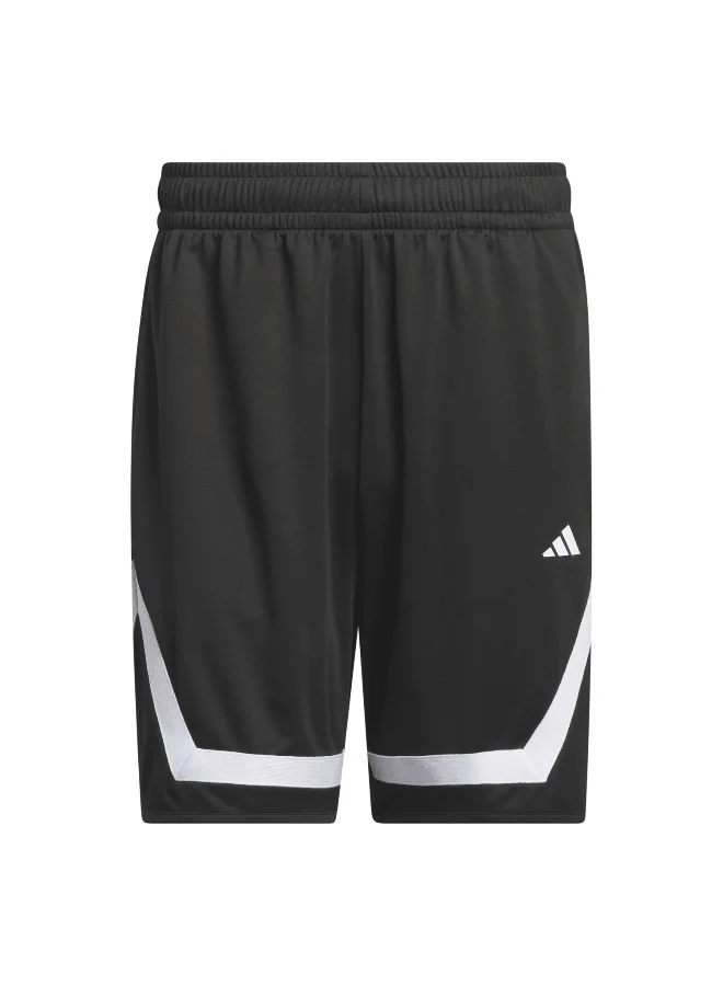 Adidas Adidas Pro Block Short Black Basketball Shorts For Men XS 9"