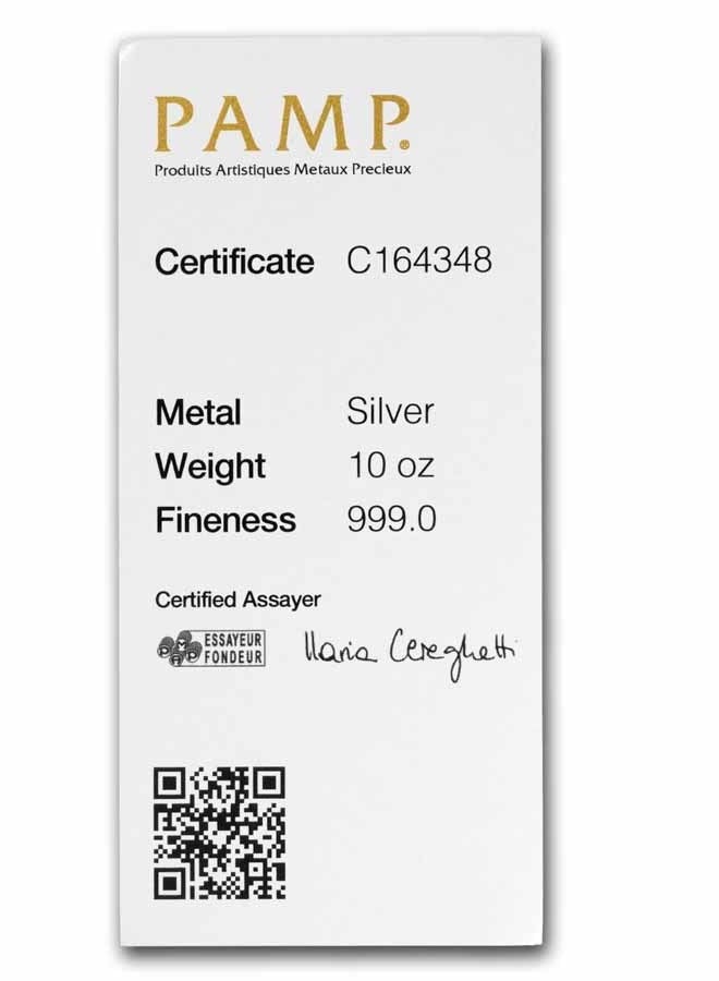 PAMP PAMP Suisse Silver 10 oz (311 gram) Bar  - Image 3