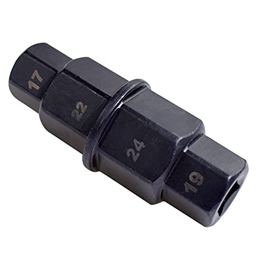 Alltooetools Motorcycle Front Rear Wheel Axle Hex Spindle Driver Socket Tool 17192224mm